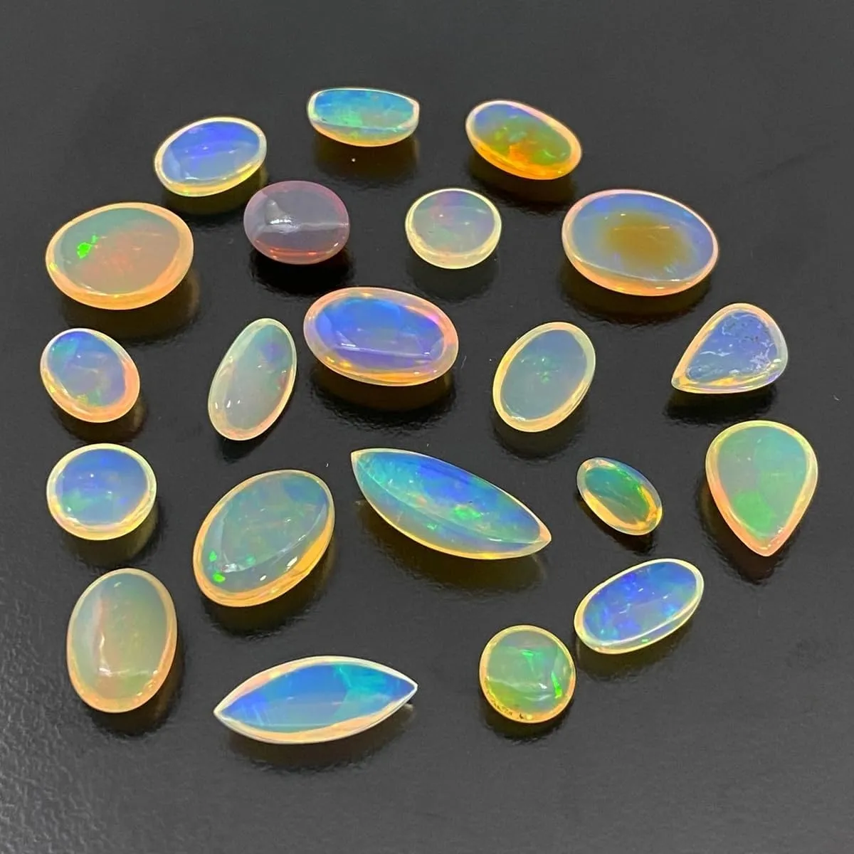 Natural AAAA  Ethiopian Opal Multi Shape Cabochons Multi Fire Welo Opal for DIY & Jewelry Making Supplies Healing Crystals Loose Gemstones