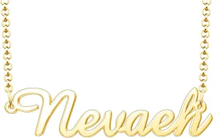 Nevaeh Name Necklace Personalized Sterling Silver Custom Name Necklace for Women