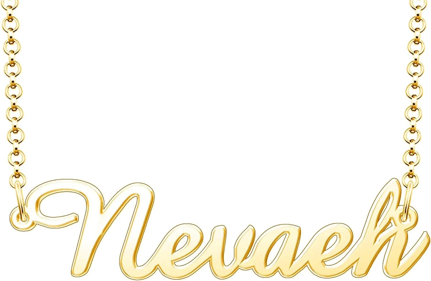 Nevaeh Name Necklace Personalized Sterling Silver Custom Name Necklace for Women