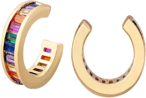 New 2026 Arrive Unisex For Classic Copper Cz Crystal Ear Cuff C Shaped Clips No Pierced Earrings Women Best Party Wedding Decoration Jewelry Luxury With You Accessories Trendy Gift For Women And Men