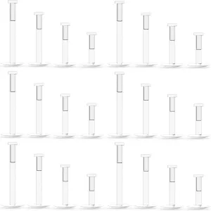 Ocptiy 16G clear plastic Forward Helix Cartilage Tragus Earring Studs Internal Threaded Labret Lip Monroe Ring Barbell Body Piercing Jewelry
