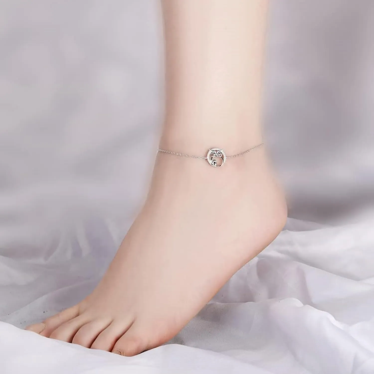 Opal Bracelet Anklet 925 Sterling Silver Adjustable Opal Turquoise Moonstone Bracelets for Women Opal Heart Bracelet Jewelry Gift for Birthday Christmas