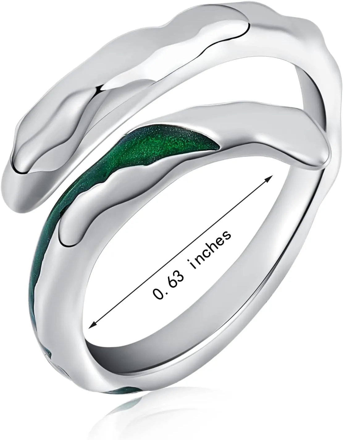 Ornaland Women Open Rings Adjustable 925 Sterling Silver Rings Fashion Cuff Finger Ring Simple Vintage Knuckle Ring Jewelry Gift for Women Men Birthday Christmas Wedding