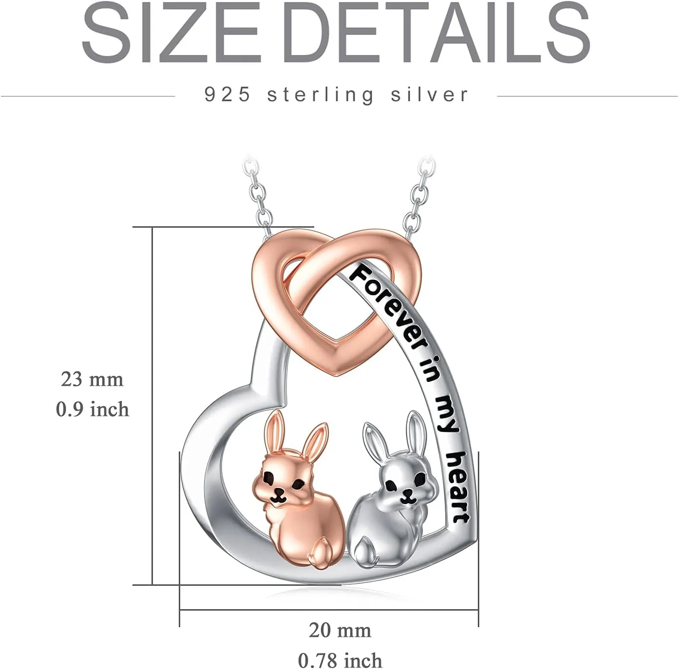 PELOVNY Sterling Silver Rabbit/Cat/Snail/Deer/Unicorn/Monkey/Elephant/Hummingbird/Butterfly Necklace Sterling Silver Animal Themed Jewelry Christmas Halloween Gifts For Women Girls Animal Lover