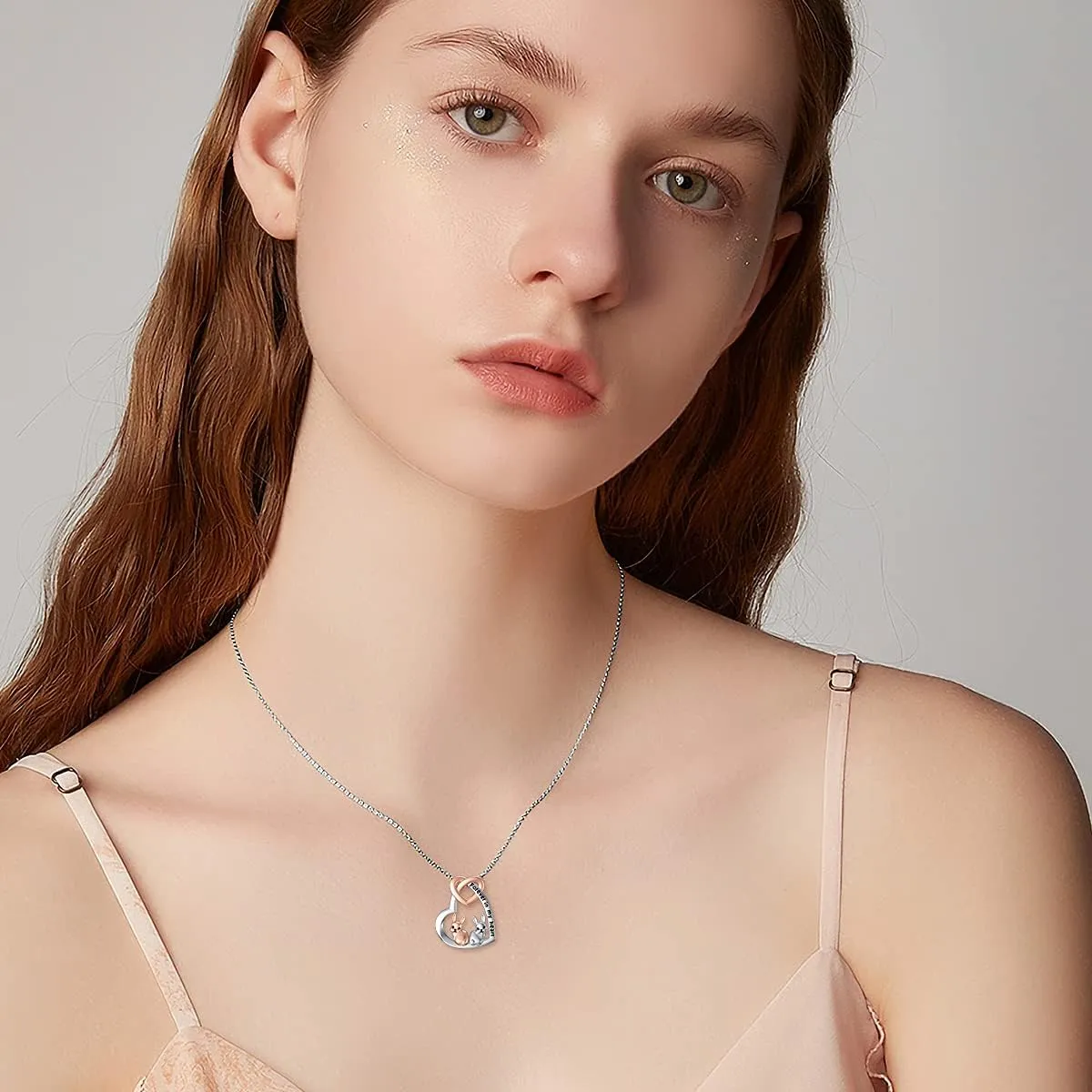 PELOVNY Sterling Silver Rabbit/Cat/Snail/Deer/Unicorn/Monkey/Elephant/Hummingbird/Butterfly Necklace Sterling Silver Animal Themed Jewelry Christmas Halloween Gifts For Women Girls Animal Lover