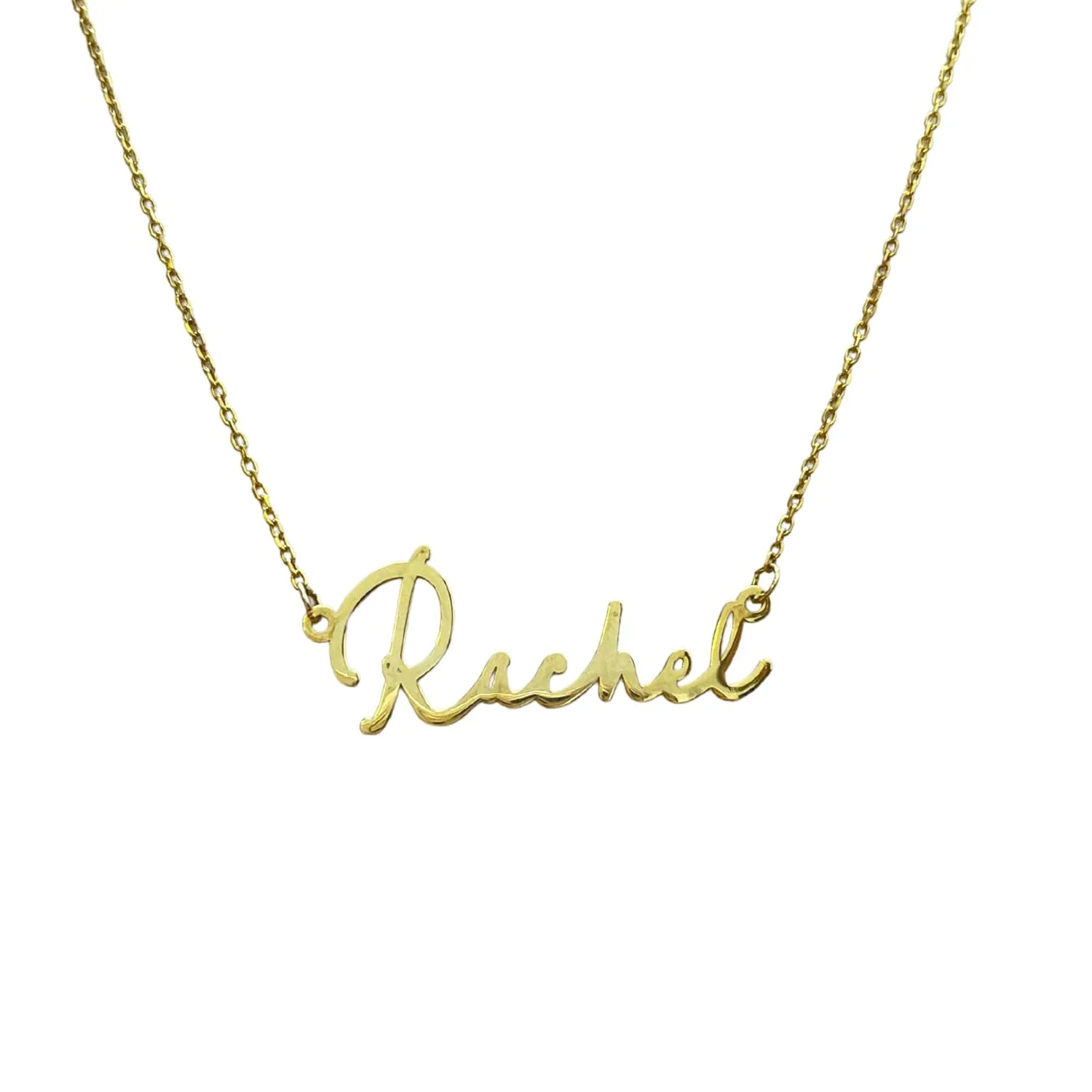 Personalized First Quality Jewelry, 14K Plated and Solid Gold Name Necklace, Perfect Gift for Valentines Day, Handmade Rose Gold Custom Name Necklace