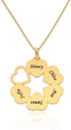 Personalized Name Necklace, 18K Gold Plated Custom Family Choker Customized Nameplate Necklace Mother's Day Jewelry Gift for Mom, Wife