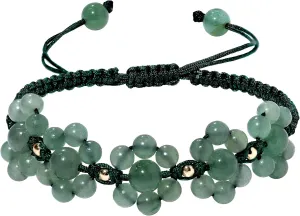 Real Agate Beaded Bracelets Handmade Flower Shape Woven Crystals and Gemstone Energy Friendship Bracelet for Women Jewelry Gifts