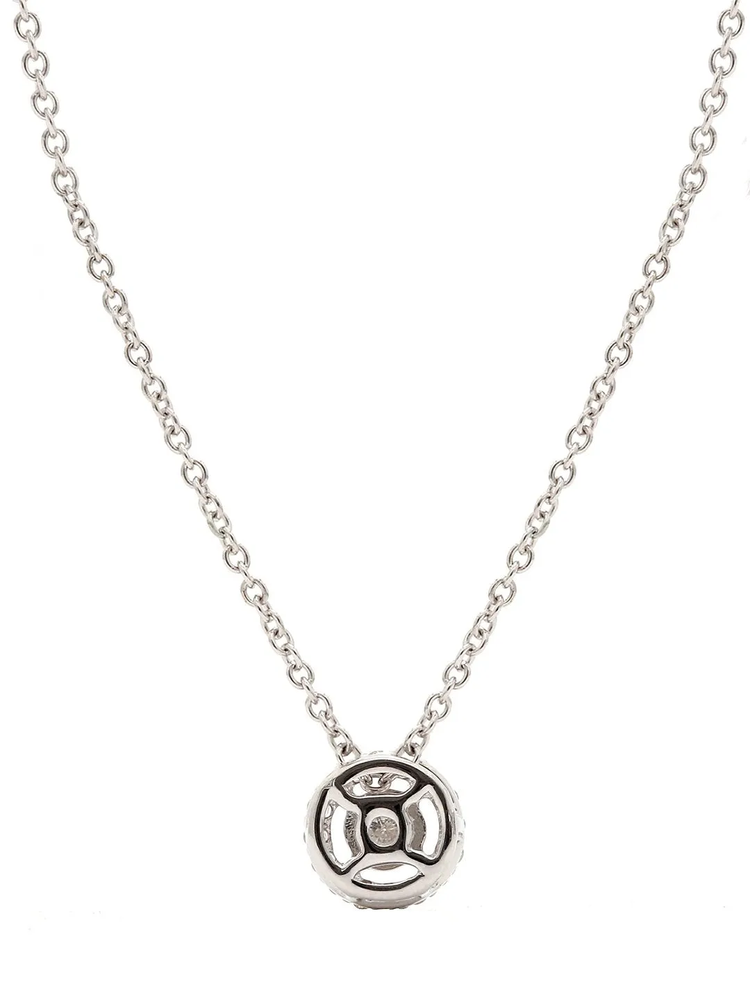 Real Diamond Illussion Solitaire Pendant With Chain