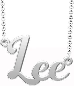 Real Silver Custom Name Necklace Personalized Nameplate Silver Pendant 925