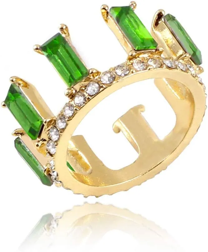 Rings for Women, Retro Simple Metal Irregular Vertical Bar Zircon Couple Ring Jewelry Gift