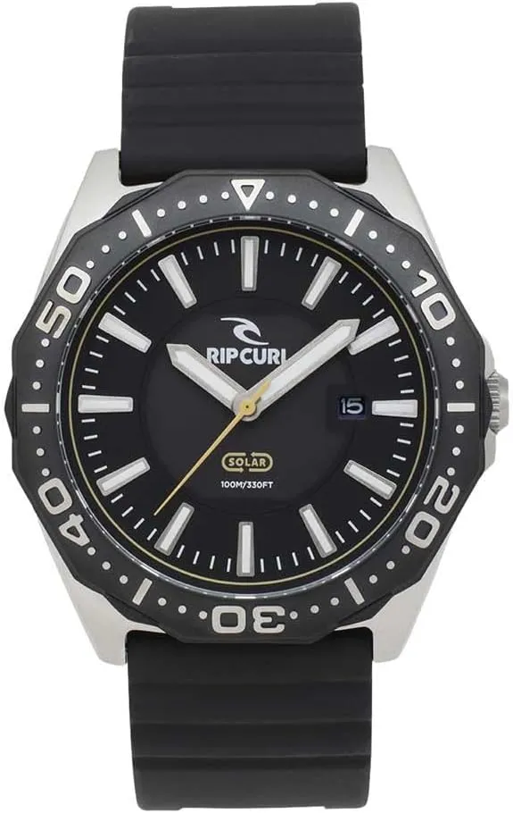 Rip Curl Men's DVR Classic Solar Watch Black 019MTI-BLK
