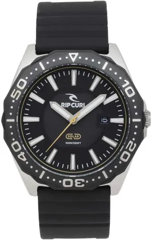 Rip Curl Men's DVR Classic Solar Watch Black 019MTI-BLK