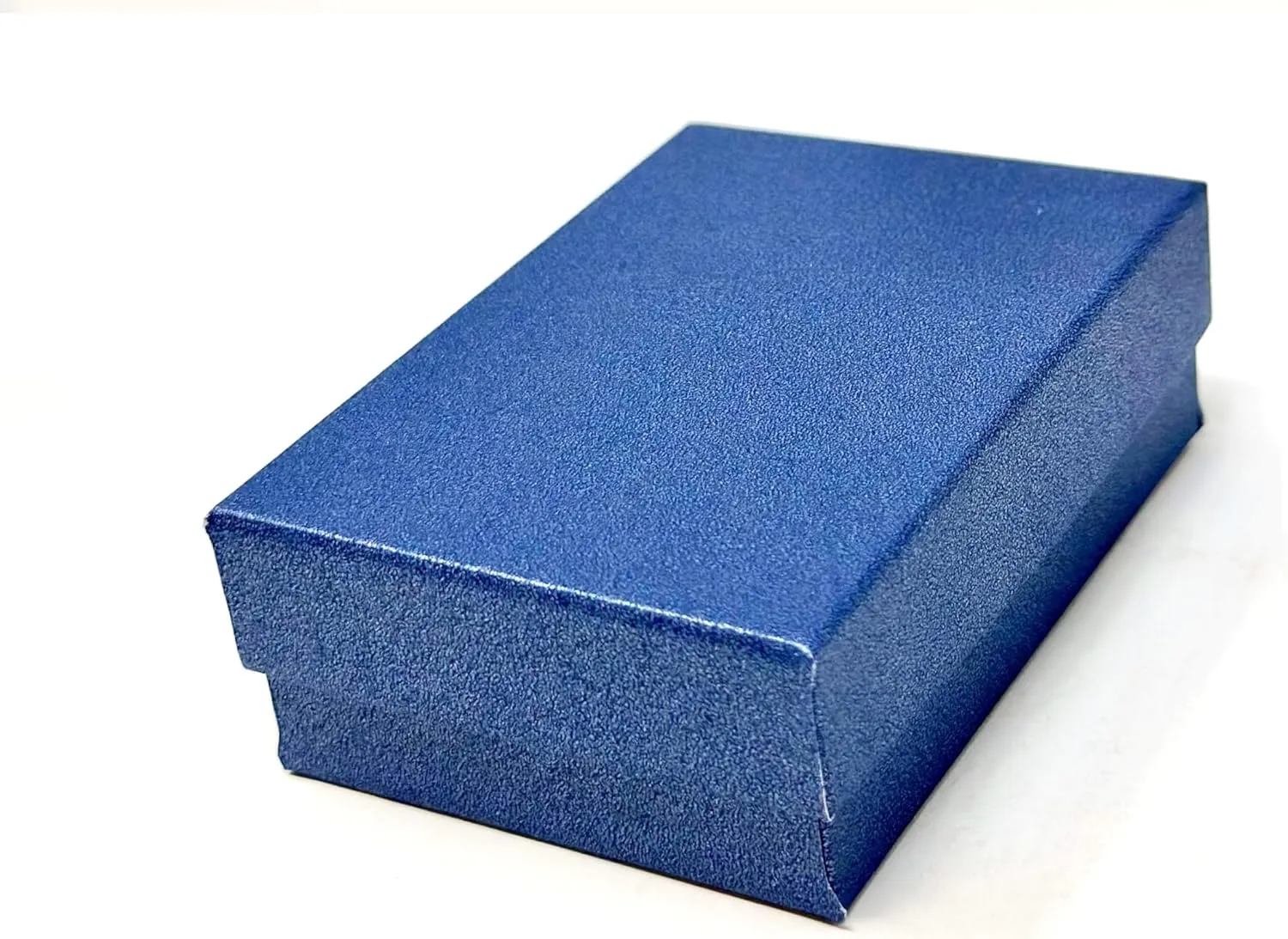 RJ Displays-6 Pack Cotton Filled Color Cardboard Jewelry Neckless, Ring, Earring, Pendant, Pocket Watch, Body Jewelry, Gift Boxes Size 3 1/4" x 2 1/4" x 1" Inch - by R J Displays (Pear Blue)