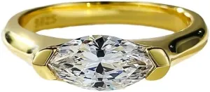 S925 Simple marquise diamond ring rice grain rhombus zircon design couple ring Valentines Day gifts