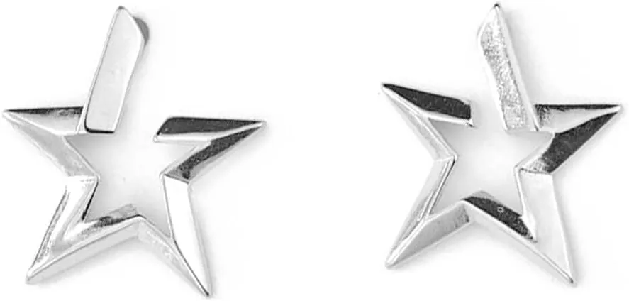 S925 Sterling Silver Star Earrings for Women Cute Stud Simple Statement Lucky Stars Trendy Piercing Tiny Cartilage Tragus Hypoallergenic Earring Dainty Minimalist Jewelry for Her