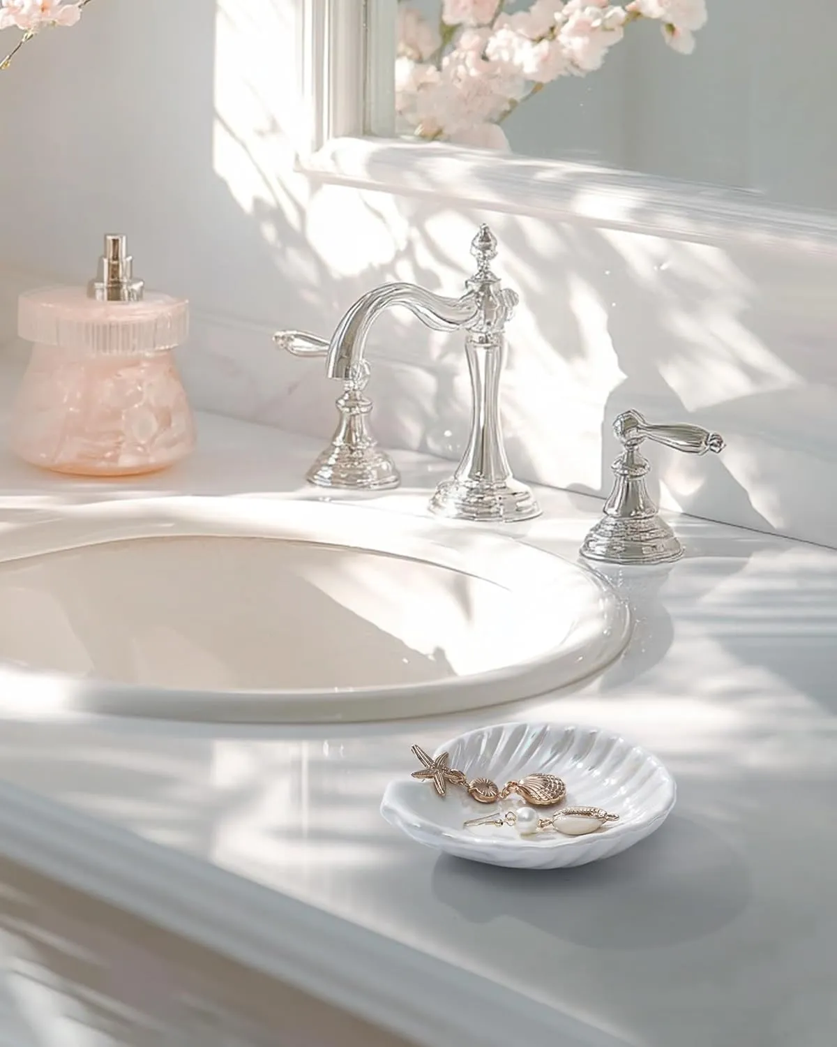 Shell Ceramic Ring Tray Trinket Dish Jewelry Plate Tray College Girl 18 19 Year Old Birthday Gifts Regalos De Cumpleaos Navidad Para Mujer Mama Ninas Mi Novia Maestra 14 Febrero San Valentn Ideas