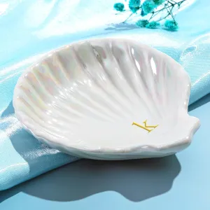 Shell Ceramic Ring Tray Trinket Dish Jewelry Plate Tray College Girl 18 19 Year Old Birthday Gifts Regalos De Cumpleaos Navidad Para Mujer Mama Ninas Mi Novia Maestra 14 Febrero San Valentn Ideas