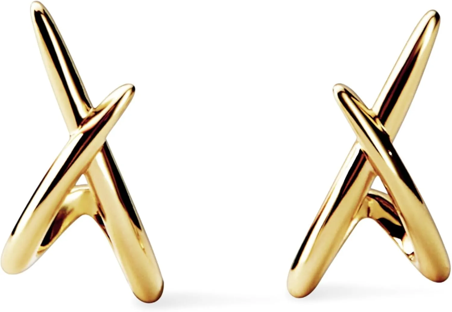 Shining Star Gold Silver Plated Gold Star Trendy Stud Earrings for Women - Hypoallergenic Small Post Pierced Studs Earrings Stylish Jewelry Gifts, Unique Design, Perfect Choice Jewelry Gift