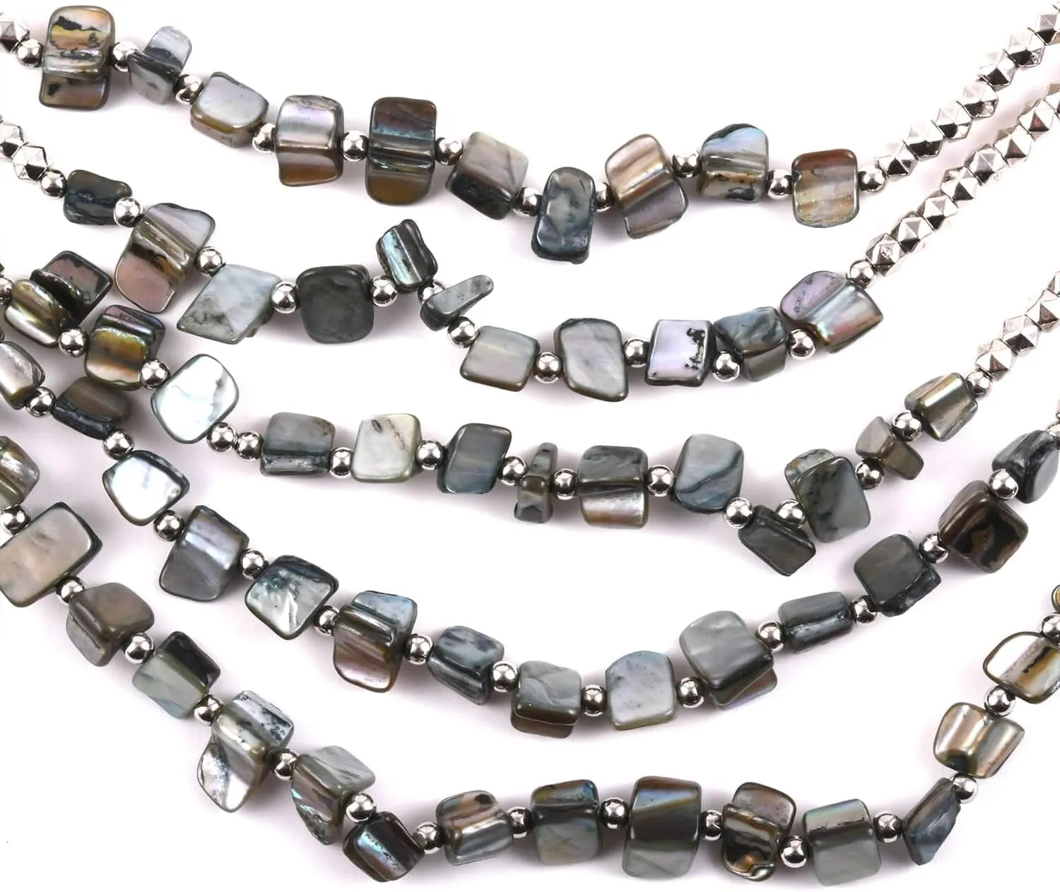 Shop LC Seed Bead Therapy Multi Strand Layered Choker Beaded Necklace for Women Jewelry Birthday Gifts for Women Size 24" Boho Western Birthday Gifts