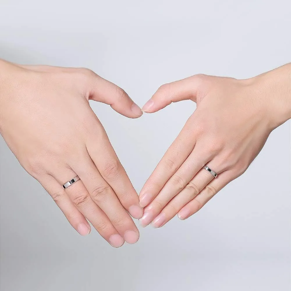 Simple Fashion S925 Sterling Silver Ring Smooth Plain Dome Comfort Solid Silver Wedding Ring For Men & Women 3.5 mm 3-13# 24k Real Gold Plated Jewelry