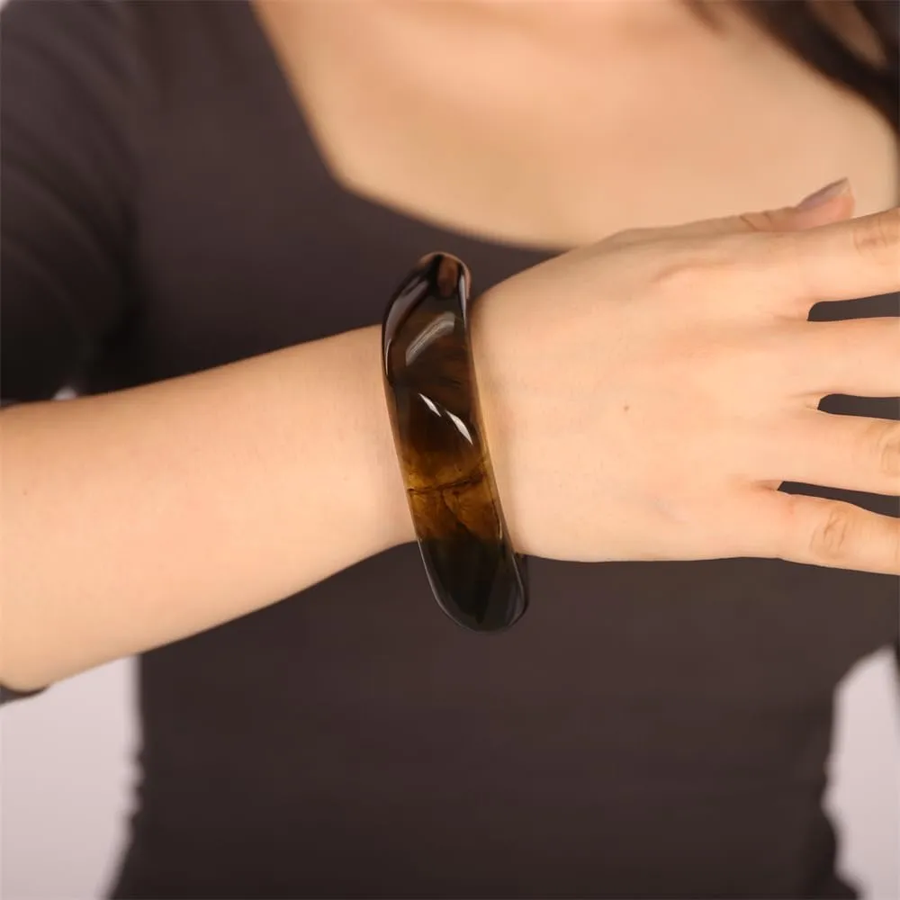 Sither Chunky Acrylic Bracelet for Women Cuff Bangle Bracelet Colorful Irregular Wide Bracelet for Halloween Christmas Gift