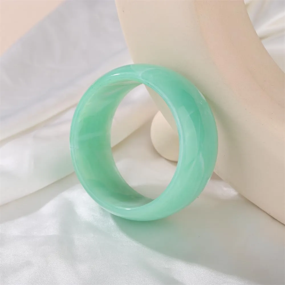 Sither Chunky Acrylic Bracelet for Women Cuff Bangle Bracelet Colorful Wide Bracelet for Halloween Christmas Gift