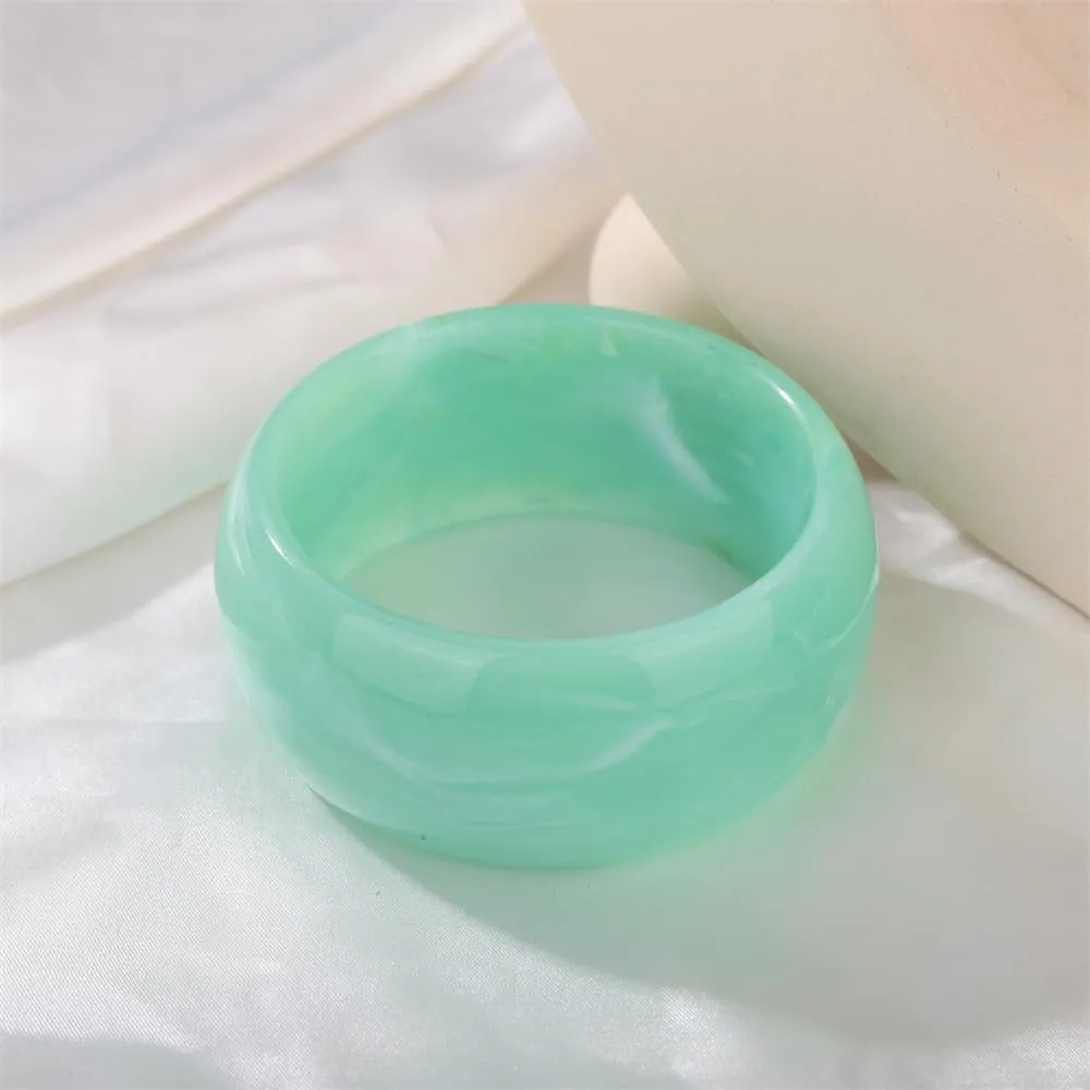 Sither Chunky Acrylic Bracelet for Women Cuff Bangle Bracelet Colorful Wide Bracelet for Halloween Christmas Gift