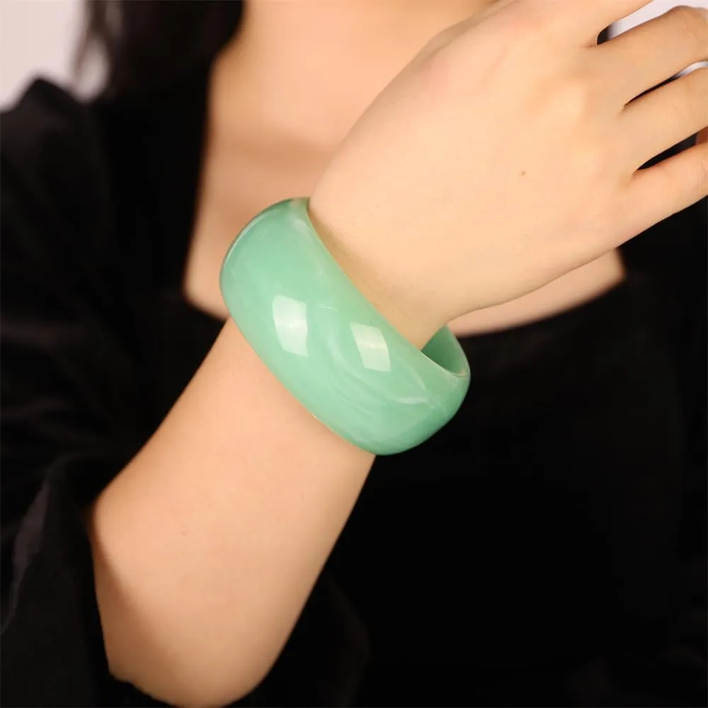 Sither Chunky Acrylic Bracelet for Women Cuff Bangle Bracelet Colorful Wide Bracelet for Halloween Christmas Gift