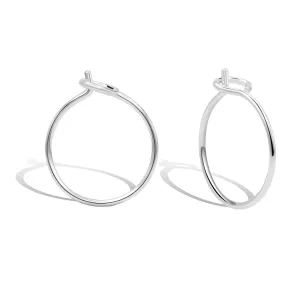 Small Silver Hoop Earrings for Women, Hypoallergenic Hoop Earrings