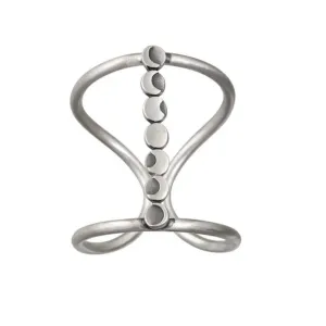 Sterling Silver Arthritis Ring for Women, Grandmother, Daughter, Father, Boy, Men, Simple Midi Splint Knuckle Ring, Thumb Statement Ring, Mothers Ring Gift, Moon Phase Ring