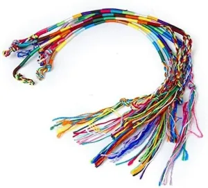 THE REVOLUTION STORE Hippie Style Braided Thread Friendship Bracelets Wrist Ankle Bracelet
