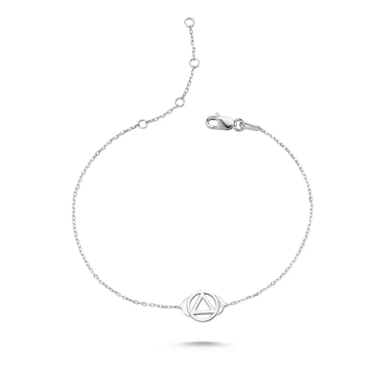 Third Eye Chakra Silver Bracelet