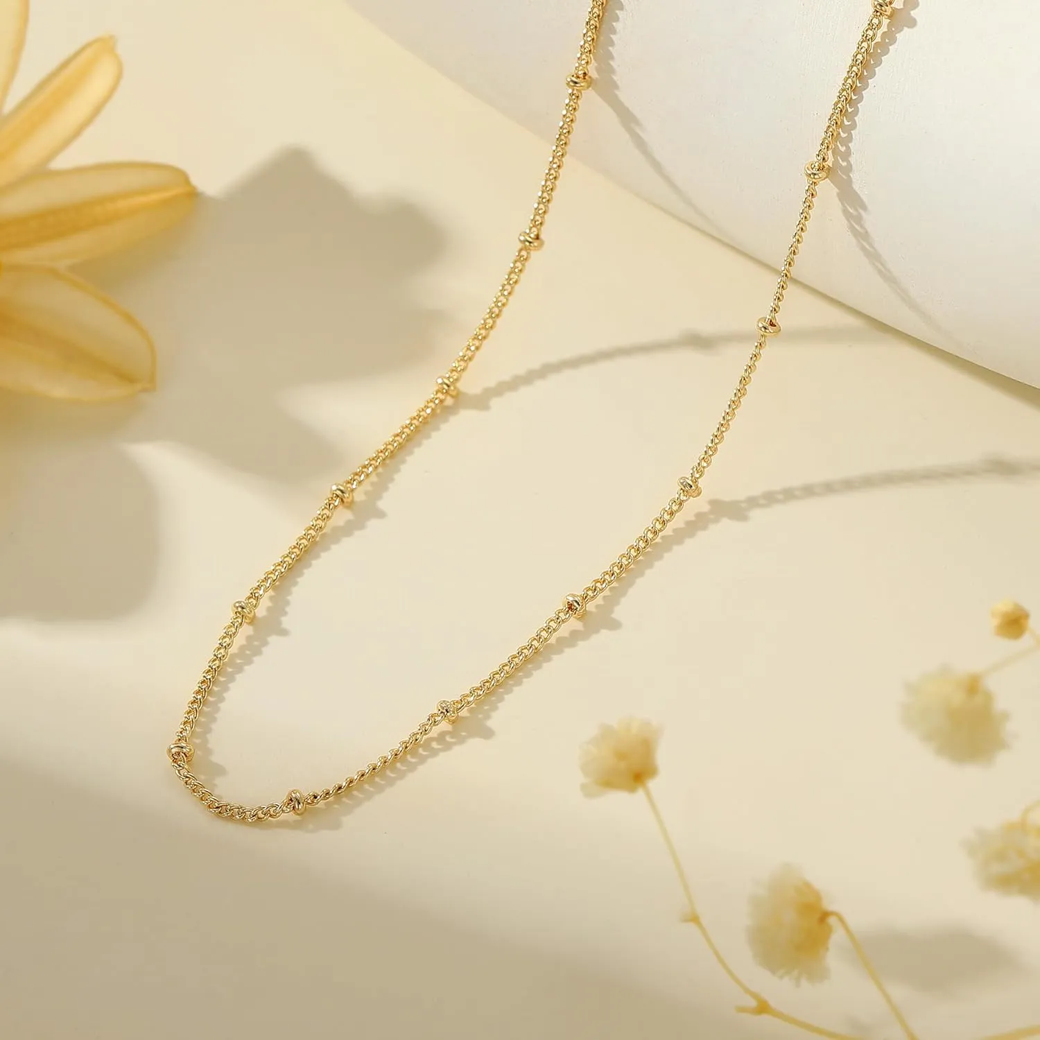 Turandoss Gold Chain Necklace for Women Trendy - Dainty 14K Real Gold Plated Cuban Necklace Snake Necklace Disc Chain Necklace Gold Multi Layered Paperclip Chain Necklace Gold Jewelry Gifts for Women