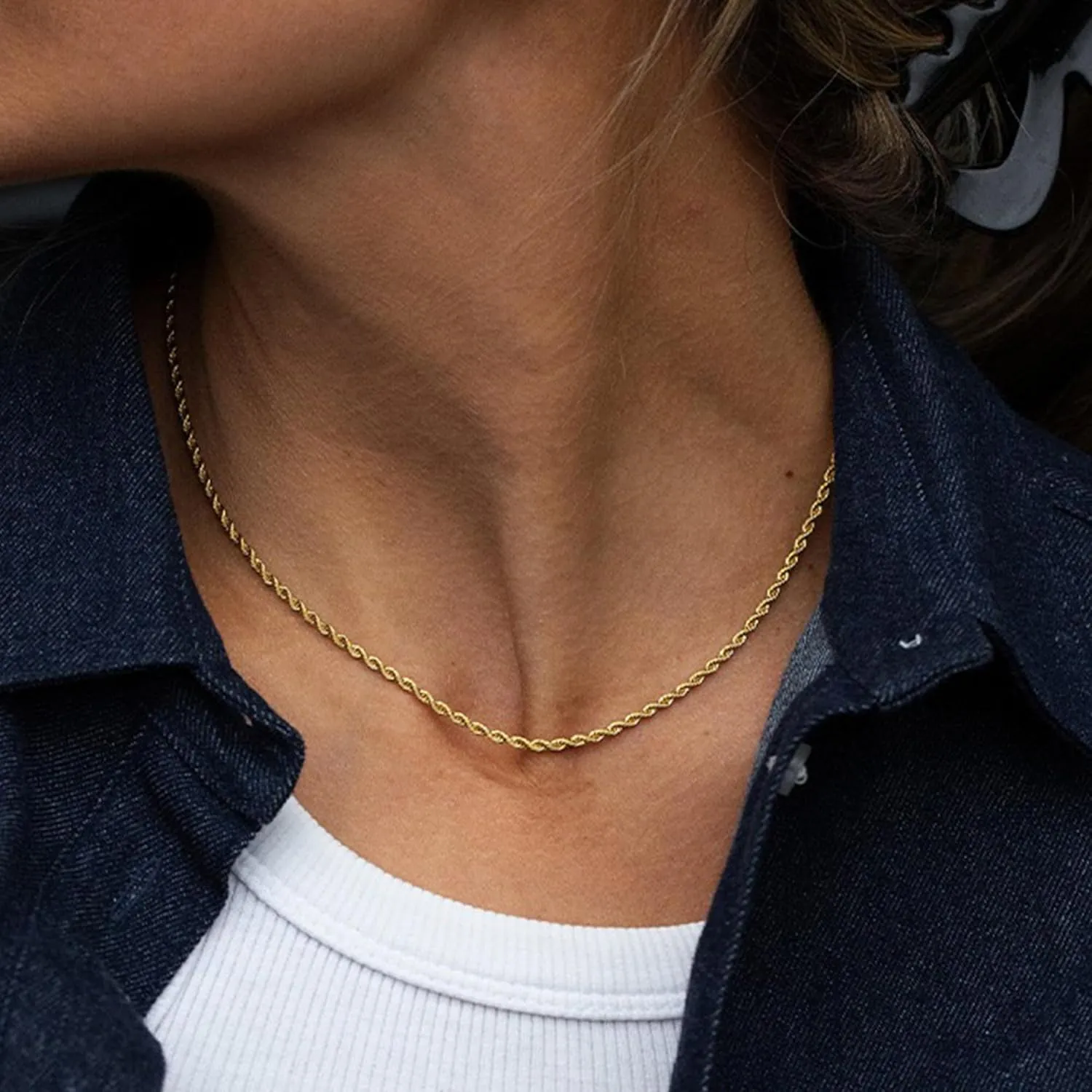 Turandoss Gold Chain Necklace for Women Trendy - Dainty 14K Real Gold Plated Cuban Necklace Snake Necklace Disc Chain Necklace Gold Multi Layered Paperclip Chain Necklace Gold Jewelry Gifts for Women