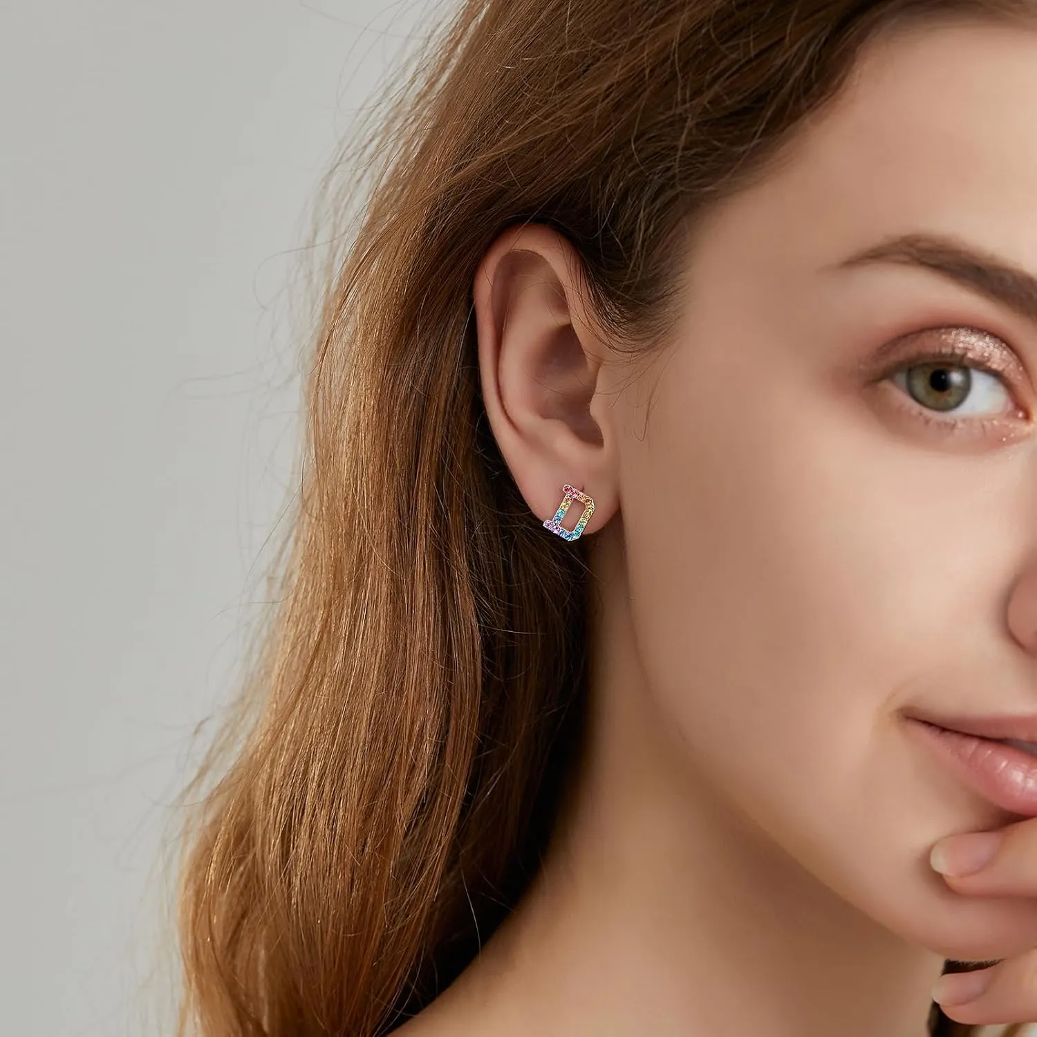 Women Initial Letter Stud Earrings,Alphabet Number Earrings Gifts Jewelry for Women