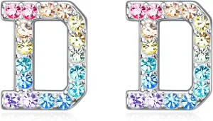 Women Initial Letter Stud Earrings,Alphabet Number Earrings Gifts Jewelry for Women