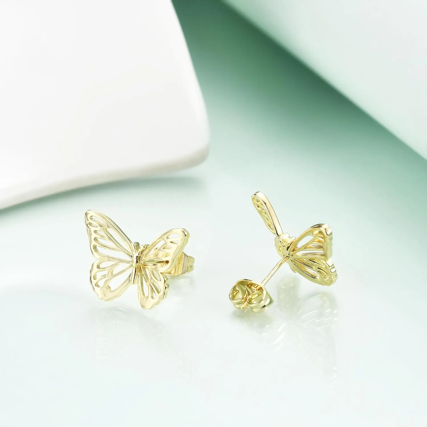 Women Star Heart Teardrop Earrings,Girls Round Circle Triangle Hexagon Stud Earrings Gifts Jewelry