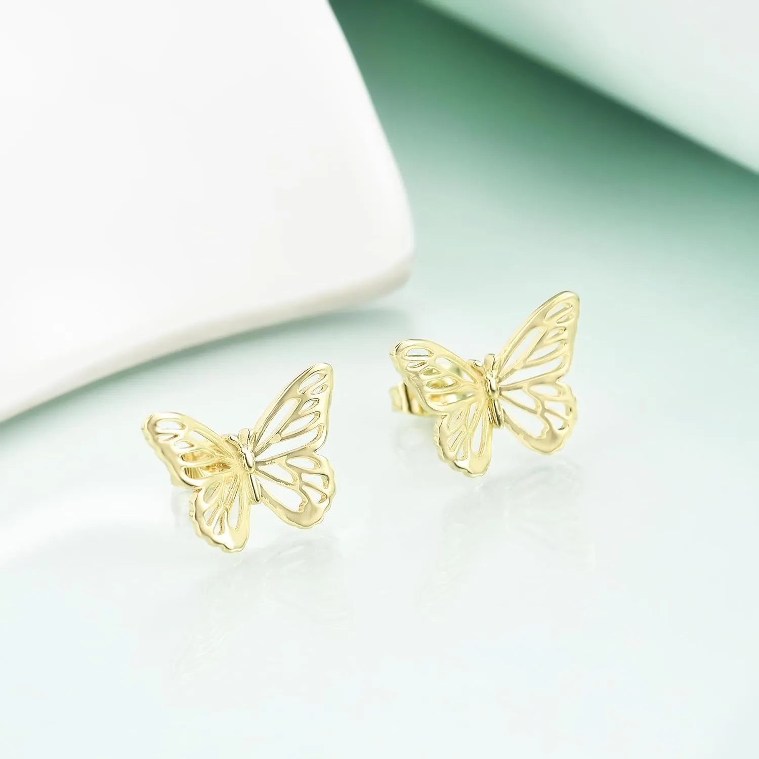 Women Star Heart Teardrop Earrings,Girls Round Circle Triangle Hexagon Stud Earrings Gifts Jewelry