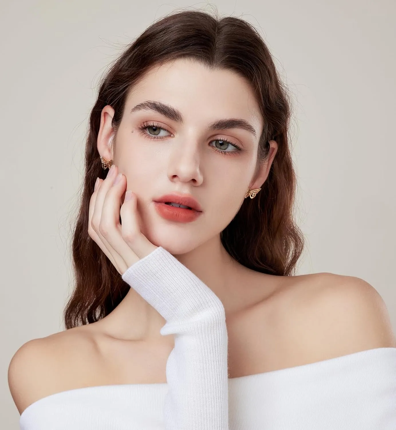 Women Star Heart Teardrop Earrings,Girls Round Circle Triangle Hexagon Stud Earrings Gifts Jewelry