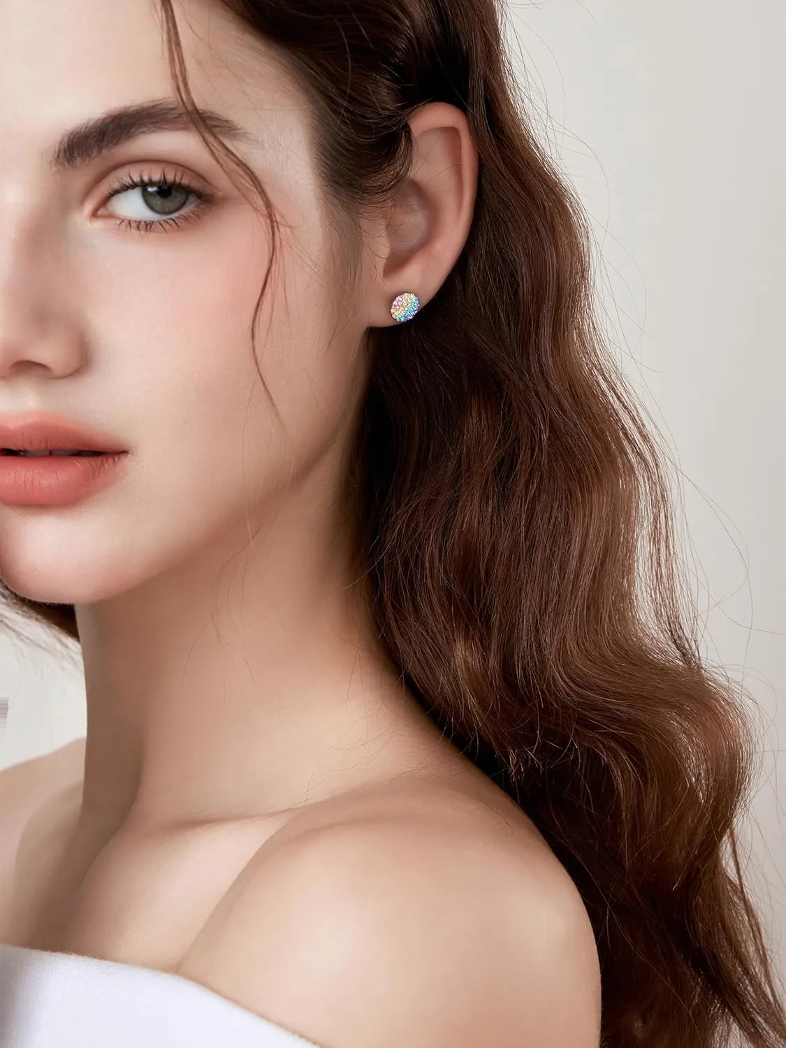 Women Star Heart Teardrop Earrings,Girls Round Circle Triangle Hexagon Stud Earrings Gifts Jewelry