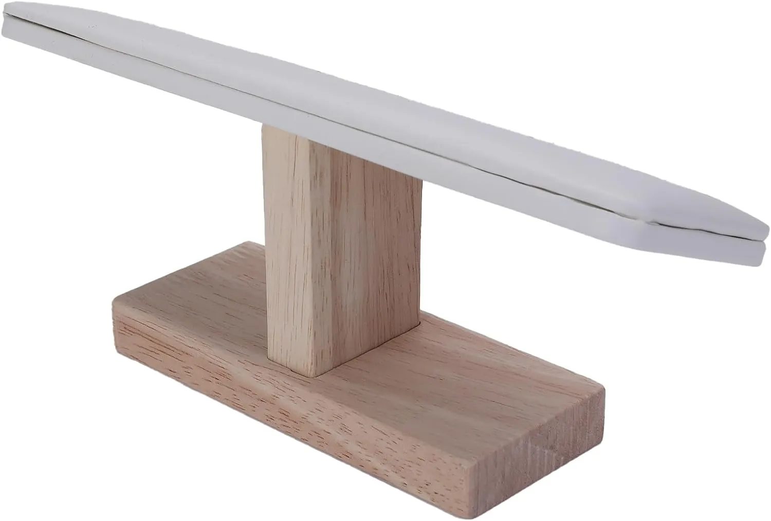 Wooden Watches Display Stands Base Watch Necklace Bracelet Organizer Rack Bangle Scrunchie Headband Showcase Stands Exterior Beige PU