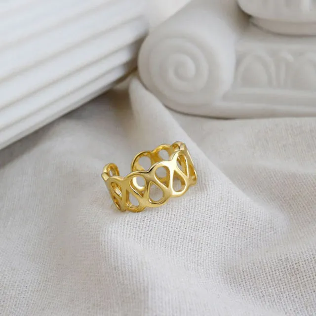 XIYANIKE Wholesale 925 Sterling Silver Party Rings for Women Couples Jewelry Adjustable Fashion Elegant Wedding Accessories Gift