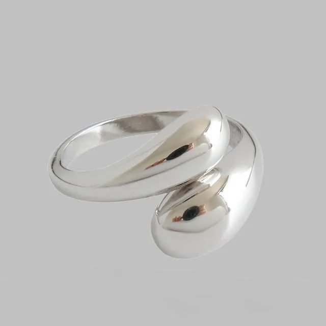 XIYANIKE Wholesale 925 Sterling Silver Party Rings for Women Couples Jewelry Adjustable Fashion Elegant Wedding Accessories Gift