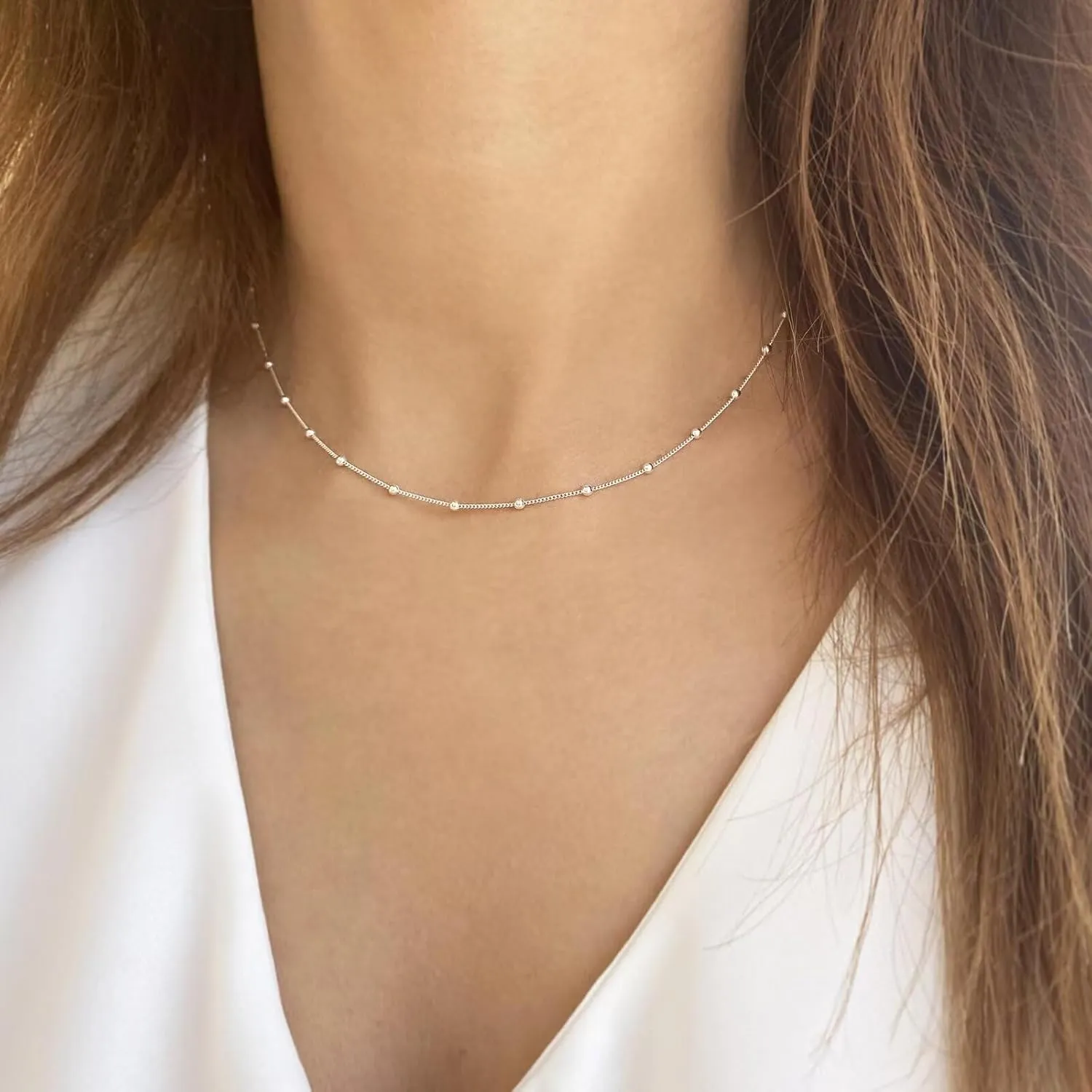 Yoosteel Layered Initial Necklaces for Women Teen Girls Trendy - Dainty Gold/Silver Letter A-Z Stack Initial Necklace Birthday Personalized Gifts for Women Jewelry