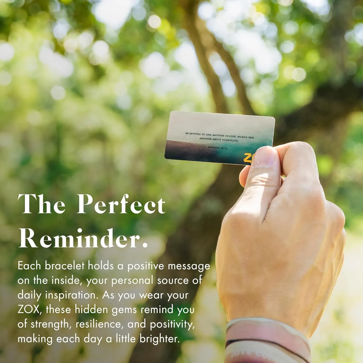 ZOX Bracelets  Stretchy Elastic Band with Motivational Affirmations and Beautiful Artwork, Great Wristband Gift for Men & Women of All Ages