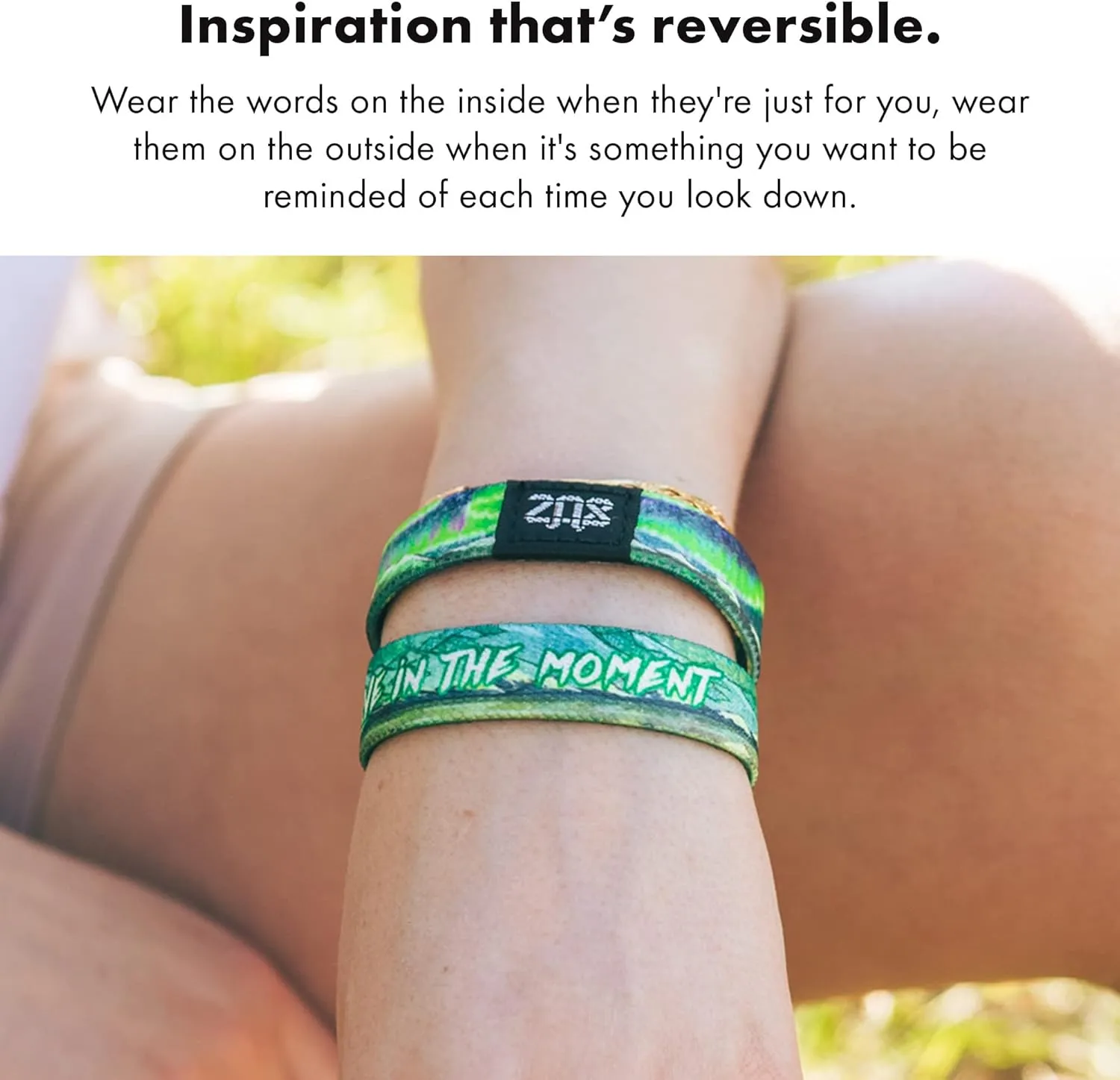 ZOX Bracelets  Stretchy Elastic Band with Motivational Affirmations and Beautiful Artwork, Great Wristband Gift for Men & Women of All Ages