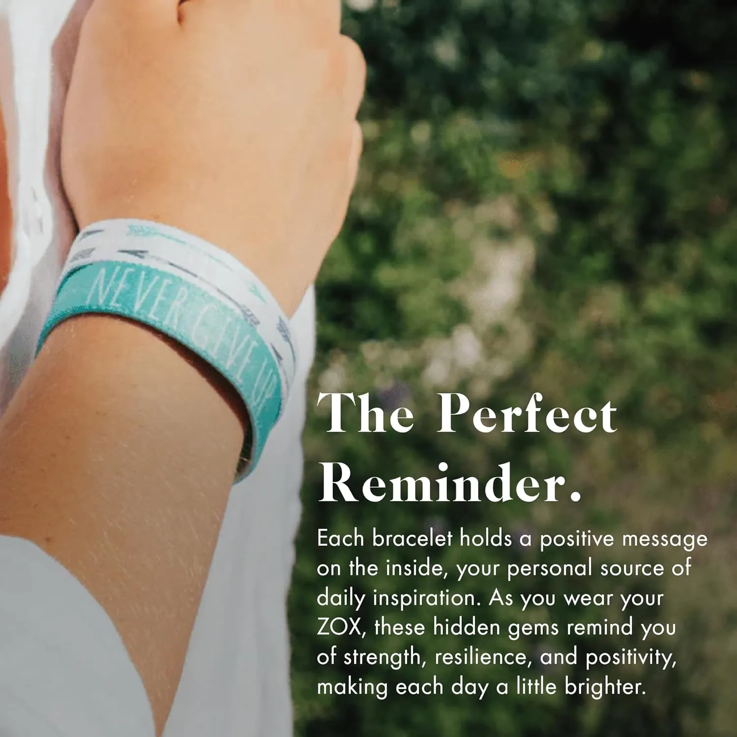 ZOX Bracelets  Stretchy Elastic Band with Motivational Affirmations and Beautiful Artwork, Great Wristband Gift for Men & Women of All Ages