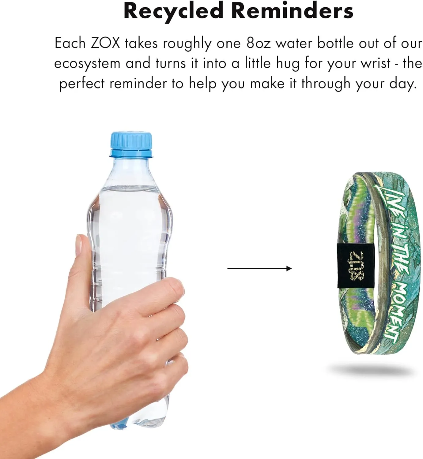 ZOX Bracelets  Stretchy Elastic Band with Motivational Affirmations and Beautiful Artwork, Great Wristband Gift for Men & Women of All Ages